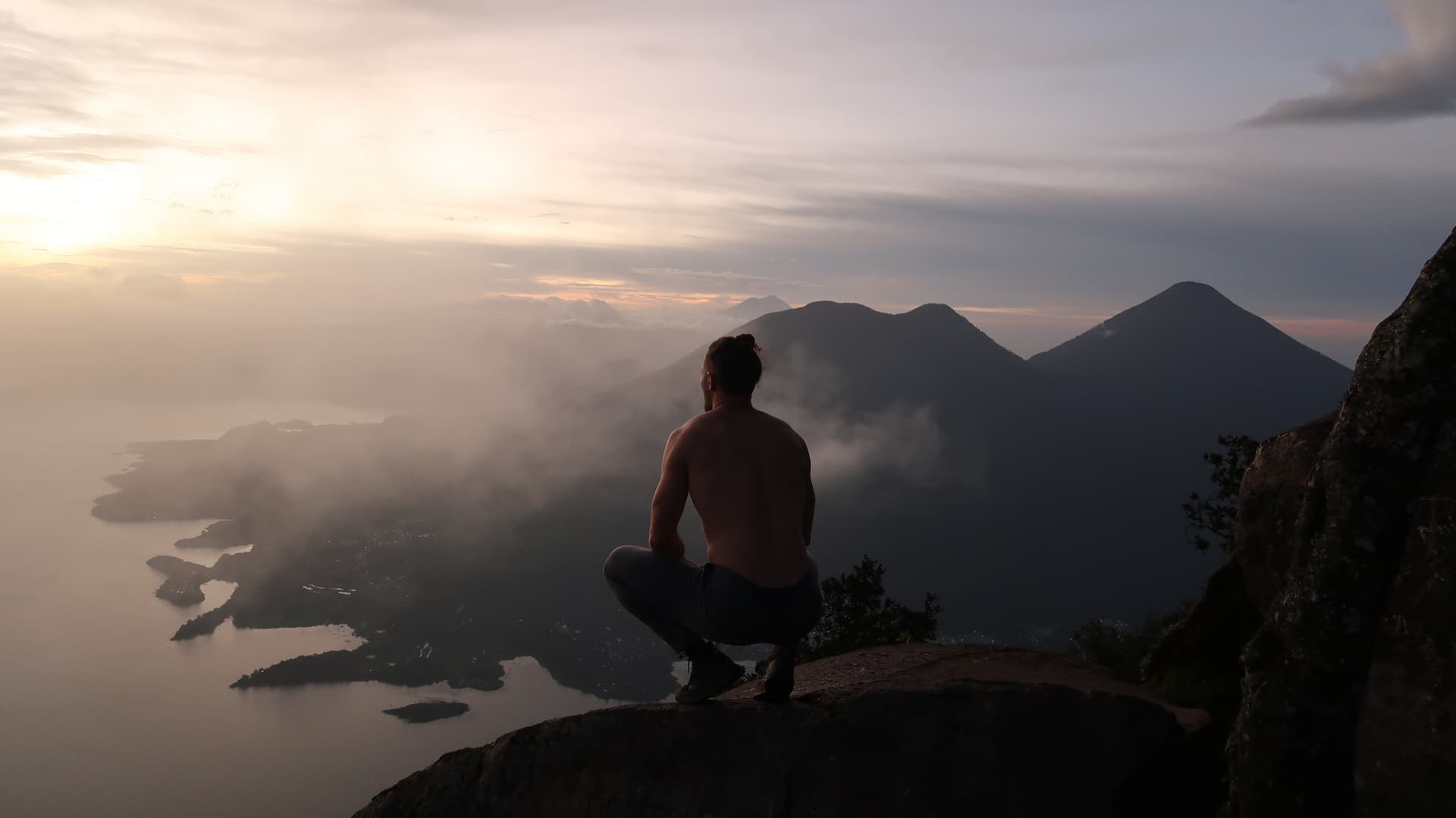 Sam de Maître on Volcán San Pedro, Lake Atitlán, Guatemala